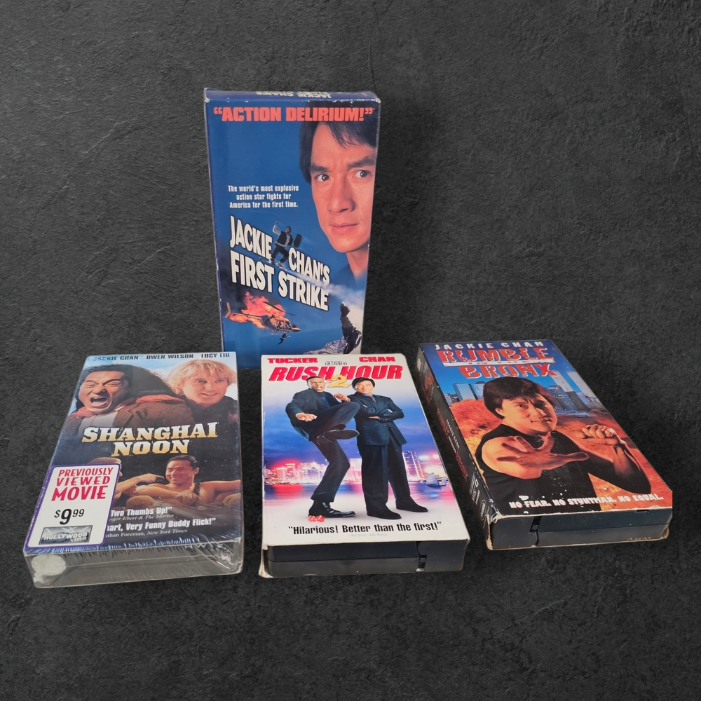 Jackie Chan VHS Lot of 4 - Classic 90s Action Bundle